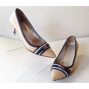 Dolce & Gabbana heels straw blue leather Size 37